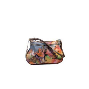 Anuschka Bags Fall Hand Painted Leather Organizer Shoulder Purse